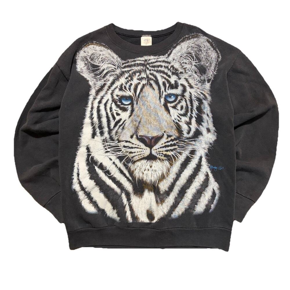 Vintage 1997 Tiger AOP Crewneck Sweatshirt Men’s Size XL